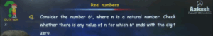 Solved Example: Can 6ⁿ End with the Digit 0?
