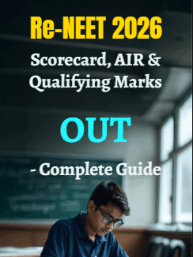 Re-NEET 2026 Scorecard Out, AIR & Qualifying Marks – Guide