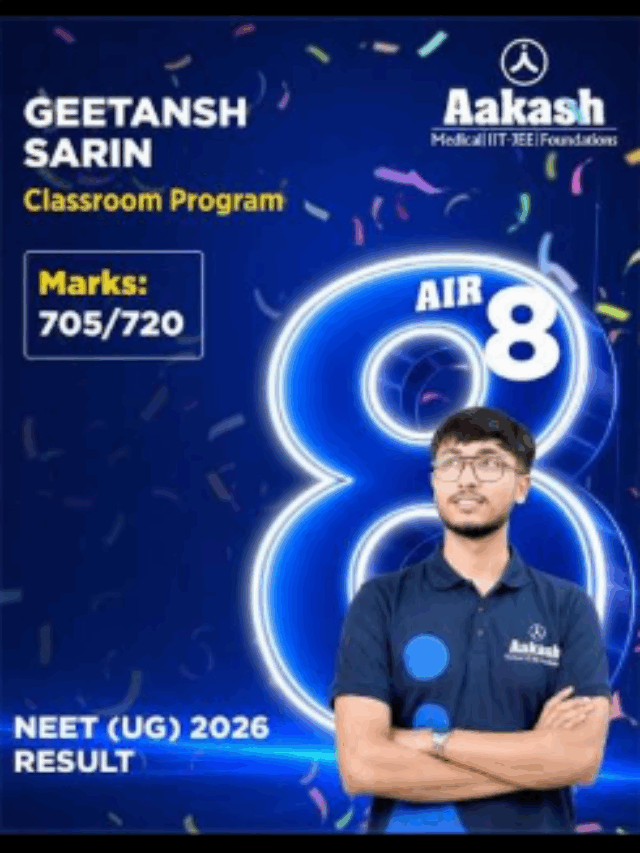 Re-NEET 2026 AIR 8 Geetansh Sarin Success Story
