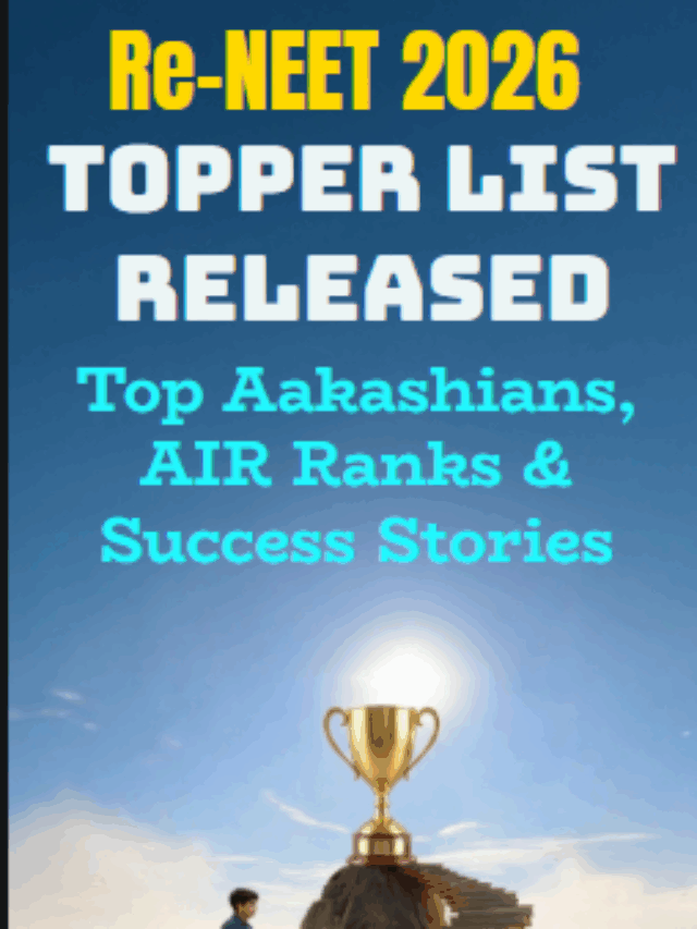 Re-NEET 2026 Topper List Released: Aakashians  Shines Again !